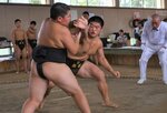 突き押し相撲が光り３位となった河本