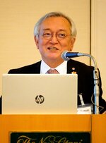 「Ｓの会」総会で経営方針などを説明する寺谷社長