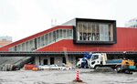 整備が進むＪＲ米子駅の南口。新たな玄関口の誕生に住民の期待が高まる＝１５日、米子市目久美町