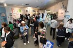 大勢の来館者でにぎわう青山剛昌ふるさと館＝４日、北栄町由良宿