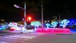 誠道公民館周辺で点灯されている住民手作りのイルミネーション