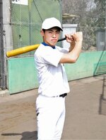 甲子園での活躍を誓う西＝履正社茨木グラウンド