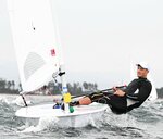ＩＬＣＡ７級　順調な滑り出しを見せた瀬川＝境港公共マリーナ沖の美保湾