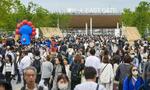 　来場者数が最多となった５月３１日の大阪・関西万博会場＝大阪市此花区の夢洲