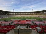 　「ヘイゼルの悲劇」の舞台となったスタジアム＝２０２２年９月、ベルギーの首都ブリュッセル（共同）