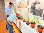 牧野富太郎博士を紹介するパネルが並ぶ会場