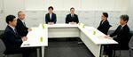 　政治資金規正法改正を巡り開かれた自公の実務者協議＝１５日午後、国会