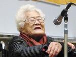 　慰安婦だった過去を証言する李玉善さん＝２０１９年、川崎市