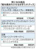 　気になる商品「靴を長持ちさせるお手入れグッズ」