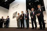 　東京都写真美術館で始まった「被爆８０年企画展　ヒロシマ１９４５」の開幕セレモニー＝３１日午前、東京都目黒区