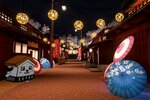 「バーチャル倉吉」内の白壁土蔵群周辺。市が設定した目標の閲覧者数には届いておらず、観光関係者は効果に疑問を抱いている