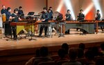 打楽器の音色で観客を魅了したステージ＝２日、米子市文化ホール
