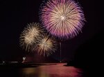 北陸火工が手がける「浜坂ふるさと夏まつり花火大会」＝７月、兵庫県新温泉町
