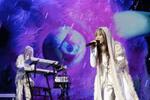 　１６日、米ロサンゼルスの音楽イベントに出演するＹＯＡＳＯＢＩ（ＹＵＲＩ　ＨＡＳＥＧＡＷＡ撮影、共同）