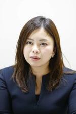 　インタビューに答える金子春菜弁護士