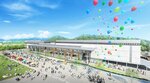 新体育館「米子アリーナ」の外観イメージ図（事業者グループ提供）