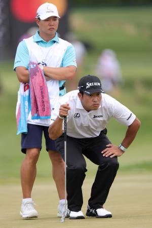 　松山英樹＝８日、フィラデルフィア（ゲッティ＝共同）