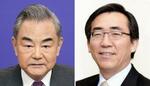 　中国の王毅外相、韓国の趙兌烈外相（大統領府提供）