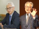 　二つの有識者研究会でそれぞれ座長を務めた慶応大学の駒村康平教授（左）と中島隆信教授