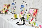 講座の成果　教養講座で学んだ作品も多数展示。技巧が光る作品群