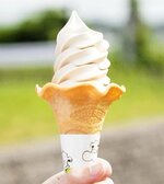 白バラコーヒーを忠実に再現したソフトクリーム