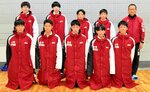２８年ぶり５度目の出場となる赤碕＝滋賀県野洲市総合体育館