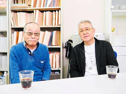 収録風景の様子（左から疋田哲夫氏、東野ひろあき氏）