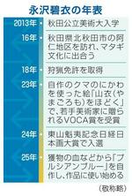　永沢碧衣の年表