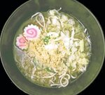 インドネシアの店舗で販売される素ラーメン（武蔵屋食堂提供）