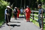 　「岩櫃真田忍者ミュージアム」運営会社が企画した修行体験ツアー＝群馬県東吾妻町（合同会社岩櫃城忍びの乱提供）