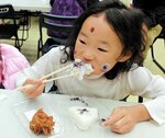 【大好き】「おいしいね。おにぎり大好き」