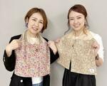 　ムネポジタオルを開発した三上美紀さん（左）と渡部和香子さん