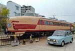　石川県小松市で北国鉄道管理局が運営する広場にある「クハ４８９―５０１」＝２０２４年４月（画像の一部に加工があります）