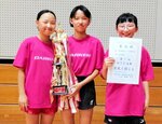 女子優勝のＭＴＣ鳥取＝米子産業体育館