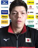 　オンライン取材でアジア選手権への抱負を語る柔道男子９０キロ級の村尾三四郎＝１５日