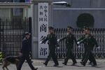 　北京にある中国商務省＝４月、北京（ＡＰ＝共同）