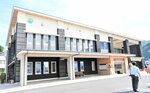完成直後の小代区総合センター＝２０２１年９月、香美町小代区大谷