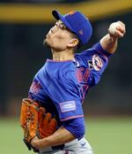 　ダイヤモンドバックス戦に先発し、６回無失点で４勝目を挙げたメッツ・千賀＝フェニックス（共同）