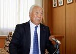 　２７回目の投票で議長に選出された千葉県多古町議会の鵜沢茂議長＝２０日午後