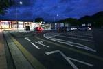 　夕刻の山陽自動車道奥屋パーキングエリア。西鉄バスジャック事件で重傷を負った山口由美子がここで解放されたのは、日没後の夕闇が迫る時間帯だった＝２０２４年５月、広島県東広島市