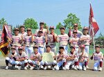 初優勝を果たした宮ノ下スポーツ少年団＝美保球場