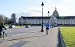 パリ五輪マラソンのゴール地点となるアンバリッド（廃兵院）前＝２０２４年１月、パリ（共同）