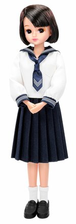 米子西高の制服オリジナルリカちゃん　ⓒ　ＴＯＭＹ