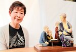 完成した「かあちゃんよんで」の小型版と安部さん