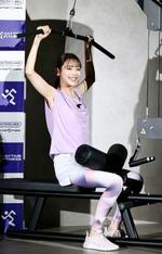 　トレーニングをする貴島明日香