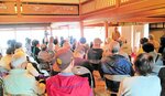 大勢の来場者でにぎわった独演会
