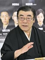 　「持っているネタは全部継承して安らかになりたいと思いながら、毎日、お酒を飲んでいます」と話す神田松鯉さん