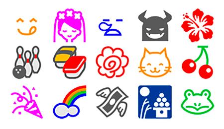 　ドコモ絵文字（ＮＴＴドコモ提供）