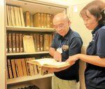 新たに設置された耐火金庫。「牛籍簿」など貴重な資料を保管する＝１０日、新温泉町歌長のＪＡたじまみかた畜産事業所