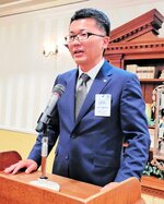 県中部の活力創造の中核を担う意気込みを示す広戸会長